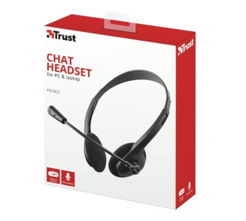 Навушники Trust Primo Chat 3.5mm BLACK (21665)
