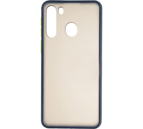 Чохол до мобільного телефона Gelius Bumper Mat Case for Samsung A215 (A21) Blue (00000079432)