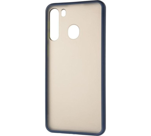 Чохол до мобільного телефона Gelius Bumper Mat Case for Samsung A215 (A21) Blue (00000079432)