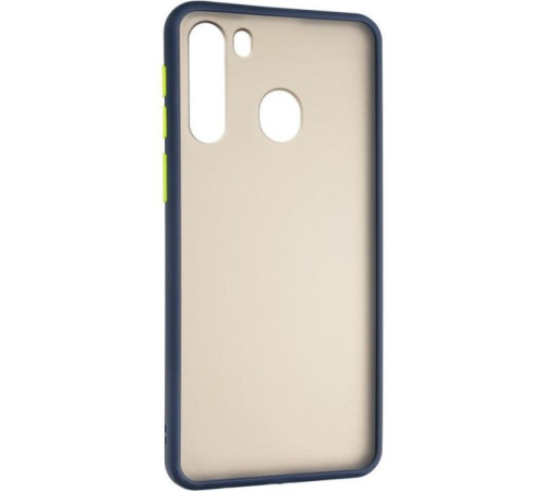 Чохол до мобільного телефона Gelius Bumper Mat Case for Samsung A215 (A21) Blue (00000079432)