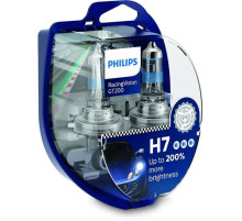 Автолампа Philips H7 RACING VISION +200%, 2 шт блістер (12972RGTS2)