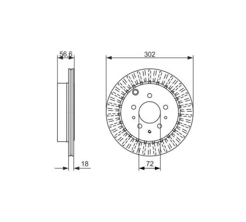 Гальмівний диск Bosch 0 986 479 757