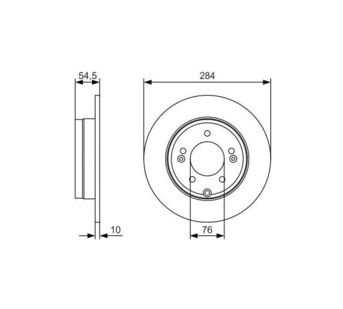 Тормозной диск Bosch 0 986 479 T49