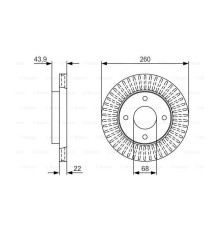 Гальмівний диск Bosch 0 986 479 U61