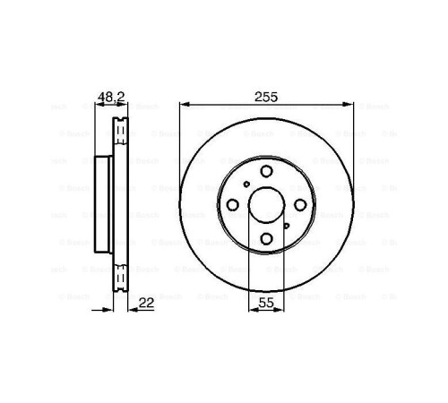 Гальмівний диск Bosch 0 986 478 578