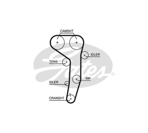 Ремінь ГРМ Gates 5607XS