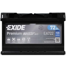 Акумулятор автомобільний EXIDE PREMIUM 72A (EA722)