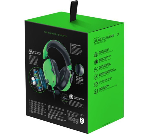 Наушники Razer Blackshark V2 X Green (RZ04-03240600-R3M1)