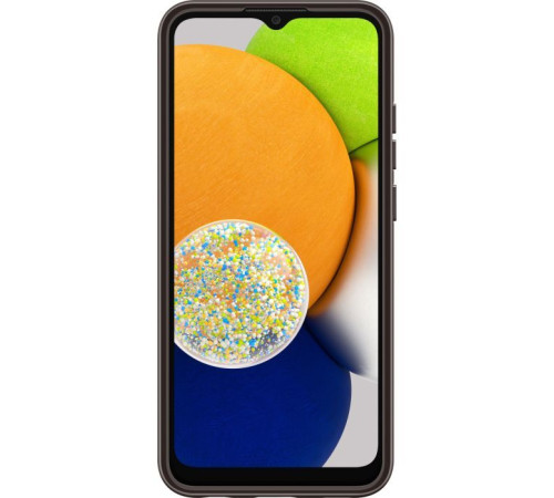 Чохол до мобільного телефона Samsung A03 Soft Clear Cover Black (EF-QA035TBEGRU)