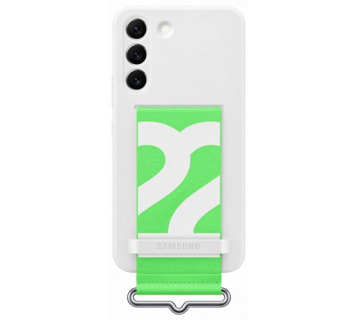 Чохол до мобільного телефона Samsung Silicone with Strap Cover Galaxy S22 White (EF-GS901TWEGRU)