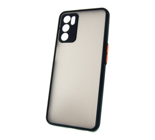 Чохол до мобільного телефона Dengos Matte OPPO A16 (black) (DG-TPU-MATT-103)