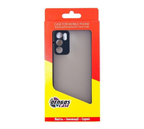 Чохол до мобільного телефона Dengos Matte OPPO A16 (black) (DG-TPU-MATT-103)