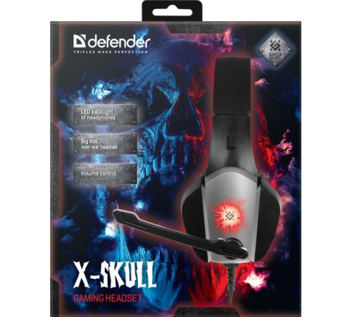 Навушники Defender X-Skull Black-Grey (64585)