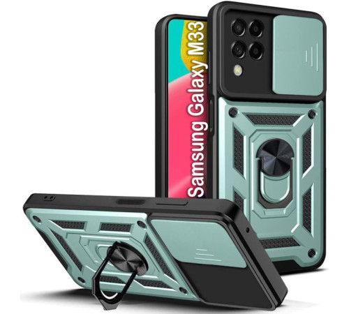 Чохол до мобільного телефона BeCover Military Samsung Galaxy M33 SM-M336 Dark Green (707390)