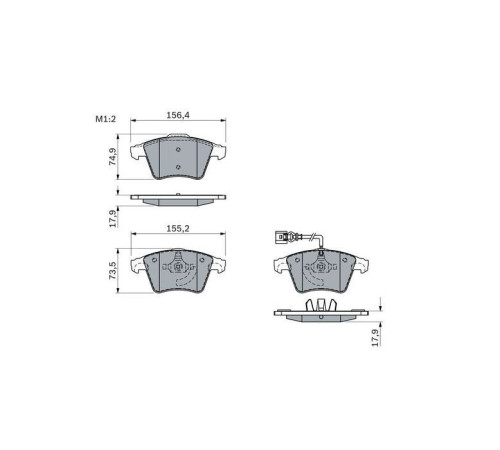 Гальмівні колодки Bosch 0 986 494 107