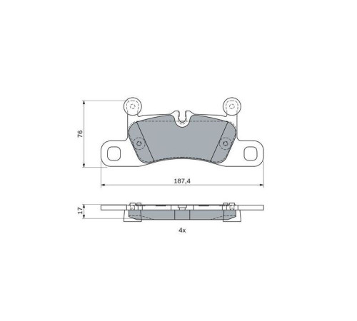 Гальмівні колодки Bosch 0986495371