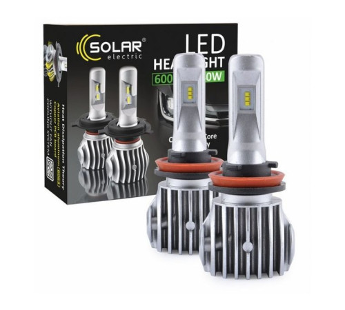 Автолампа SOLAR H11 CANBUS 12/24V 6500K 6000Lm 50W Cree Chip 1860 (8611)