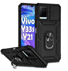 Чохол до мобільного телефона BeCover Military Vivo Y33s / Y21 Black (708834)