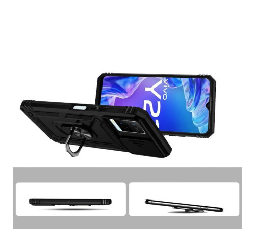 Чохол до мобільного телефона BeCover Military Vivo Y33s / Y21 Black (708834)
