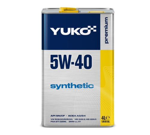Моторна олива Yuko SYNTHETIC 5W-40 4л (4820070241167)