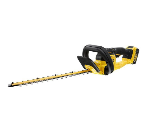 Кусторез DeWALT 18 В, 5Ah, длина ножа 55 см, диаметр веток 25 мм (DCMHT563P1)