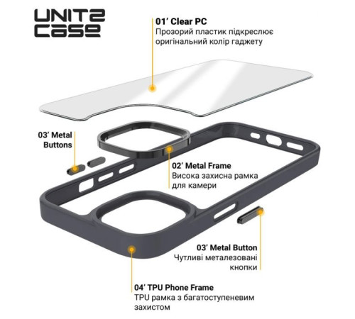 Чохол до мобільного телефона Armorstandart UNIT2 Apple iPhone 14 Pro Black (ARM69944)