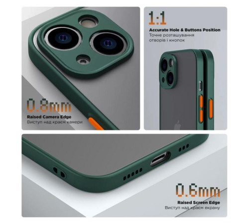 Чохол до мобільного телефона Armorstandart Frosted Matte Xiaomi Redmi Note 13 5G Dark Green (ARM71882)