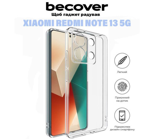 Чохол до мобільного телефона BeCover Xiaomi Redmi Note 13 5G Transparancy (710912)