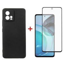 Чохол до мобільного телефона Dengos Kit for Motorola G72 case + glass (Black) (DG-KM-51)