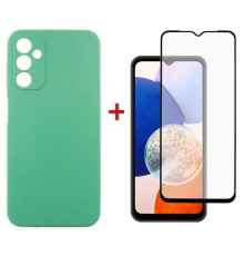 Чохол до мобільного телефона Dengos Kit for Samsung Galaxy A14 5G case + glass (Mint) (DG-KM-14)