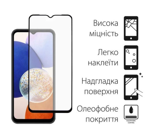 Чохол до мобільного телефона Dengos Kit for Samsung Galaxy A14 5G case + glass (Mint) (DG-KM-14)