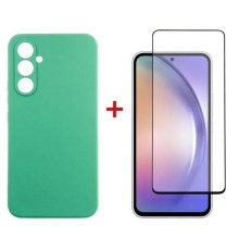 Чохол до мобільного телефона Dengos Kit for Samsung Galaxy A54 5G case + glass (Mint) (DG-KM-43)