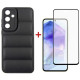 Чохол до мобільного телефона Dengos Kit for Samsung Galaxy A55 5G case + glass (Black) (DG-KM-57)