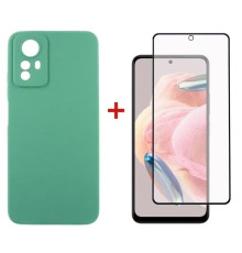 Чохол до мобільного телефона Dengos Kit for Xiaomi Redmi Note 12s case + glass (Mint) (DG-KM-46)