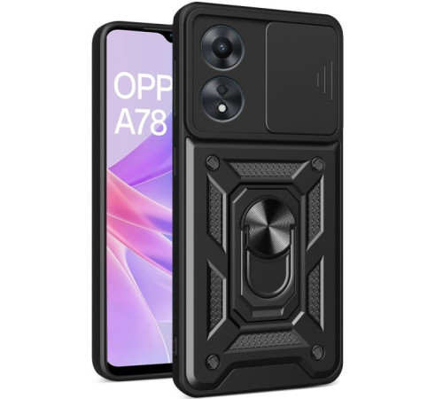 Чохол до мобільного телефона BeCover Military Oppo A78 4G Black (710711)