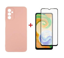 Чехол для мобильного телефона Dengos Samsung Galaxy A04s Case + Glass (Pink) (DG-KM-77)