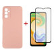 Чохол до мобільного телефона Dengos Samsung Galaxy A04s Case + Glass (Pink) (DG-KM-77)