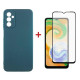 Чохол до мобільного телефона Dengos Samsung Galaxy A04s Case + Glass (Green) (DG-KM-78)