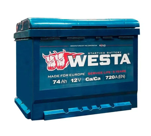 Акумулятор автомобільний Westa 6CT-74 А (0)