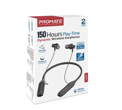 Навушники Promate Leap Black (leap.black)