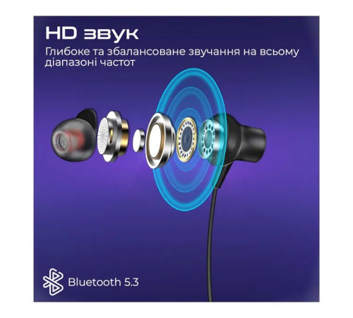 Навушники Promate Leap Black (leap.black)