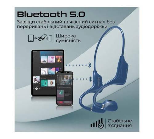 Навушники Promate Ripple Blue (ripple.blue)