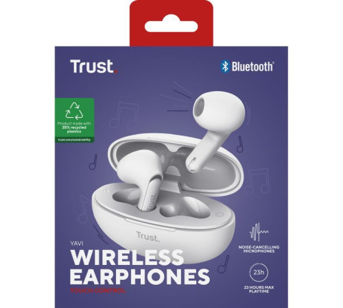 Навушники Trust Yavi Earphones White (25173)