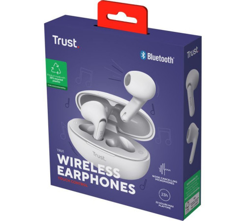 Навушники Trust Yavi Earphones White (25173)