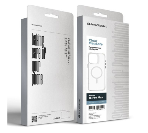 Чохол до мобільного телефона Armorstandart Clear Magsafe Apple iPhone 16 Pro Max Tansparent (ARM78564)