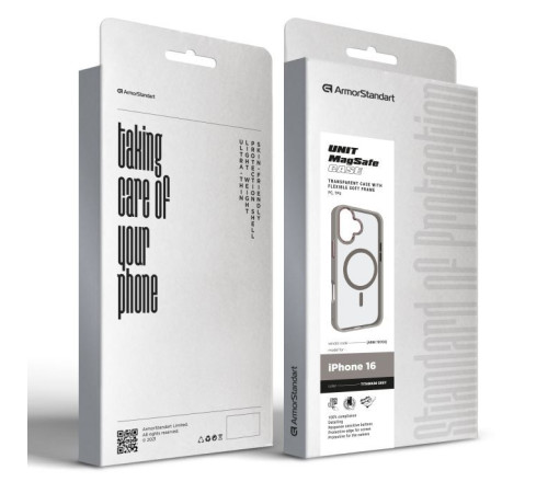 Чохол до мобільного телефона Armorstandart Unit MagSafe Apple iPhone 16 Titanium Grey (ARM78703)