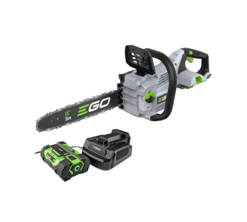 Ланцюгова пила EGO CS1411E KIT, 56В, шина 35см, 52лан, 3/8P, 1,1мм, акум. 2,5Ah + ЗП (F840022016)