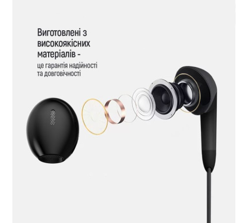 Навушники ColorWay 3.5 mm Wired Earphone Sound Wave Black (CW-WD04BK)
