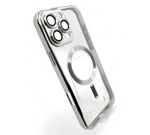 Чохол до мобільного телефона BeCover TPU Chrome Case (MagSafe) для Apple iPhone 16 Pro Max Silver (712088)