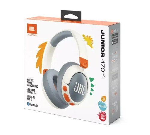 Навушники JBL JR 470 NC White (JBLJR470NCWHT)